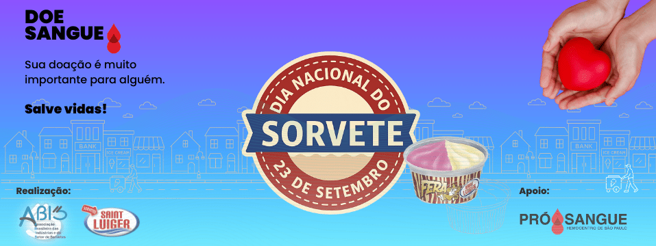 Venha comemorar o DIA NACIONAL do SORVETE